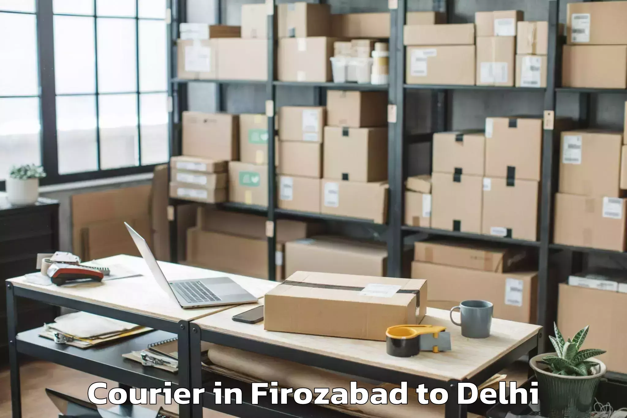 Top Firozabad to Badarpur Courier Available